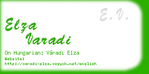 elza varadi business card