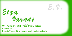 elza varadi business card